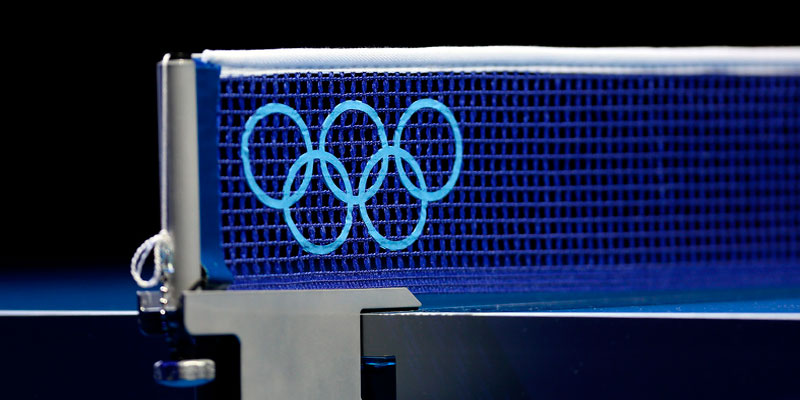 red de mesa de ping pong olimpica